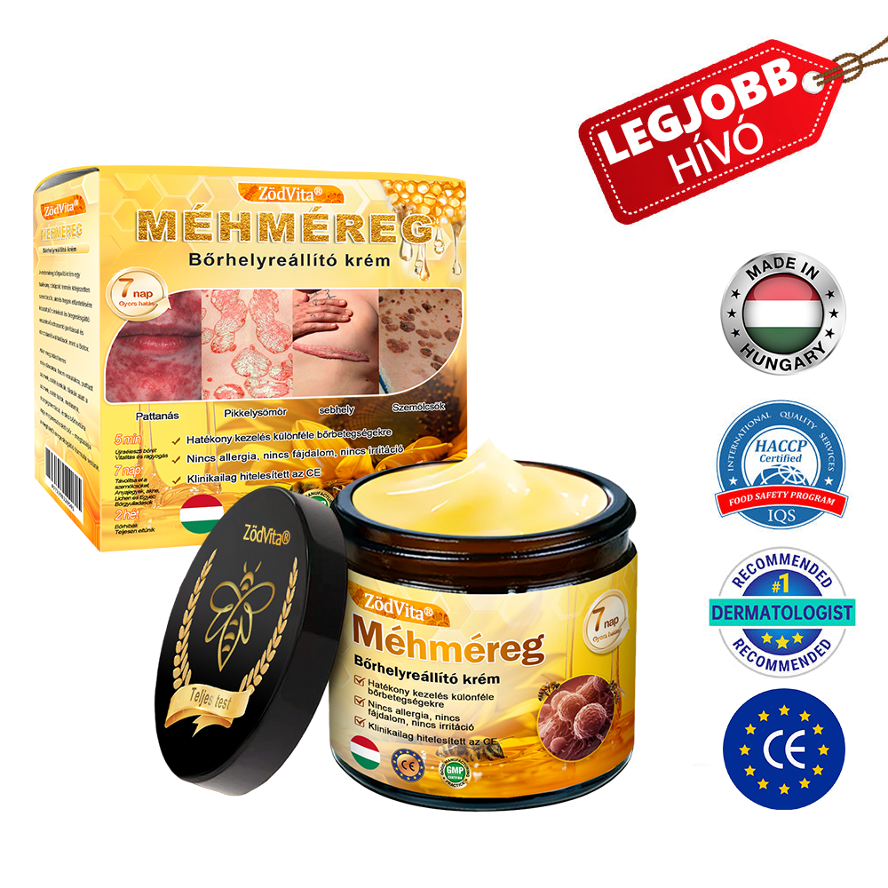 💛 ZödVita® Méhméreg Bőr Helyreállító Krém 🔥 Magyar fejlesztés, magyarországi gyártás és szállítás