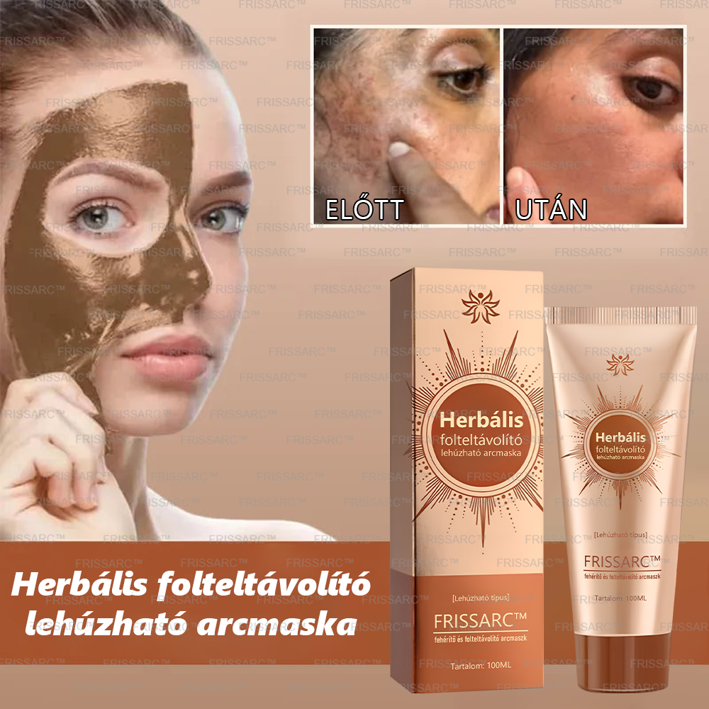 đđFRISSARCâą fehĂ©rĂtĆ Ă©s folteltĂĄvolĂtĂł arcmaszk âđ©ââïžTermĂ©szetes összetevĆk tartĂłsan eltĂŒntetik a foltokat, szeplĆket Ă©s napfoltokat