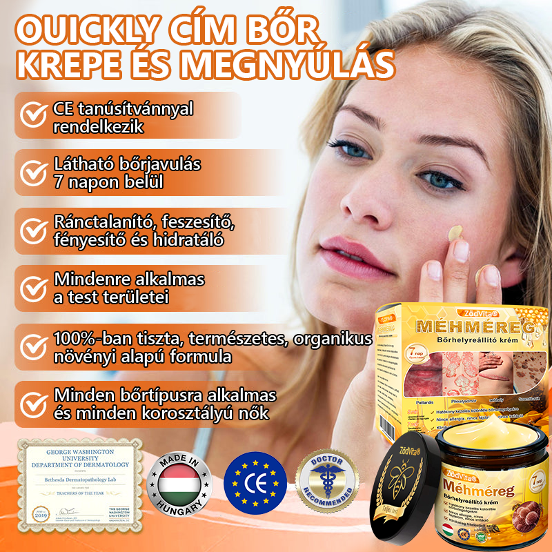 💛 💛 ZödVita® Méhméreg Bőr Helyreállító Krém 🔥 Magyar fejlesztés, magyarországi gyártás és szállítás