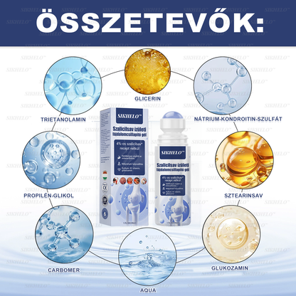 💠💧💠SIKHELO™ Szalicilsav ízületi fájdalomcsillapító gél -Az EFORT és az OGYÉI általi jóváhagyással - Minden korosztály számára alkalmas