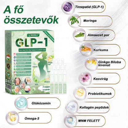🛍️DOOEKA® GLP-1 8 az 1-ben Fit & Vital Szájon át szedhető oldat – ⏰Napi egyszer, 7 nap alatt látható változás / Elhízás, szív- és érrendszeri egészség, cukorbetegség, alvási apnoe, bélrendszer egészsége, ízületi problémák és még sok más esetén