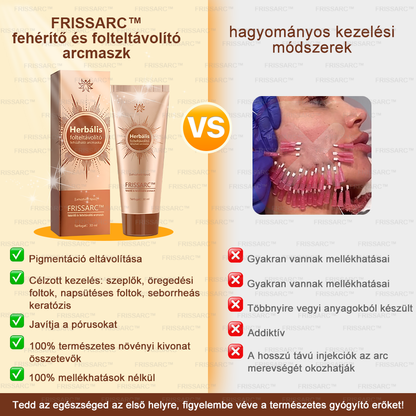 💟FRISSARC™ fehérítő és folteltávolító arcmaszk –👩‍⚕️Természetes összetevők tartósan eltüntetik a foltokat, szeplőket és napfoltokat.