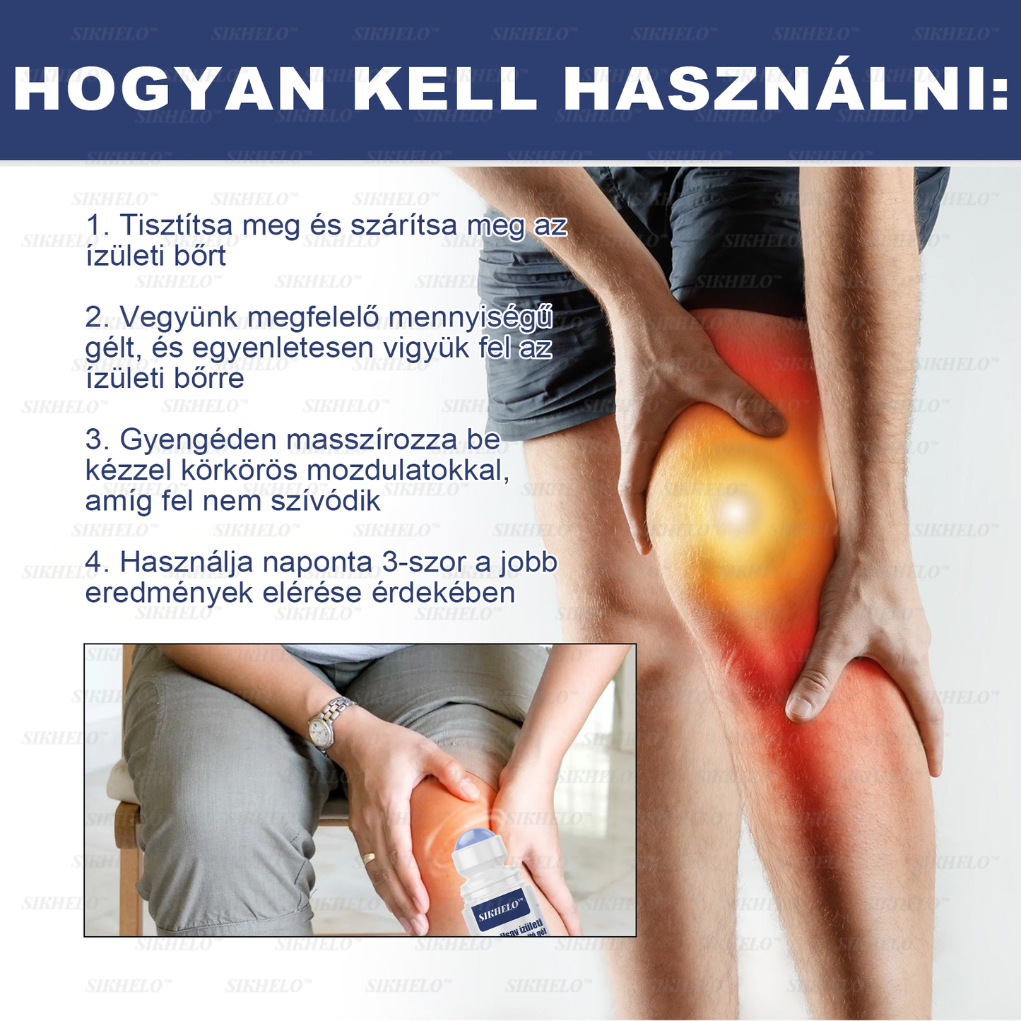 💠💧💠SIKHELO™ Szalicilsav ízületi fájdalomcsillapító gél -Az EFORT és az OGYÉI általi jóváhagyással - Minden korosztály számára alkalmas
