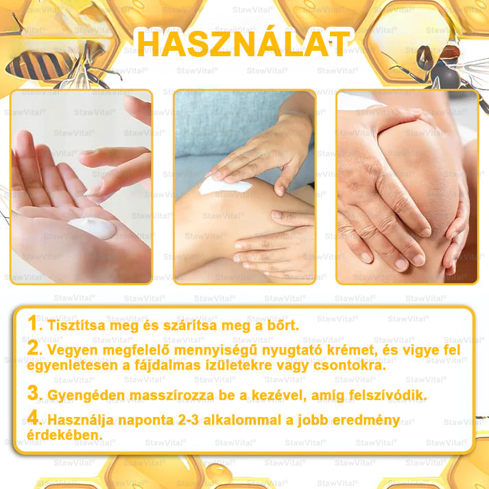🧡𝑺𝒕𝒂𝒘𝑽𝒊𝒕𝒂𝒍® Botoxot és Méhmérget Tartalmazó Regeneráló Krém Ízületekre és Csontokra | MOT (Magyar Ortopéd Társaság) által tanúsított termék