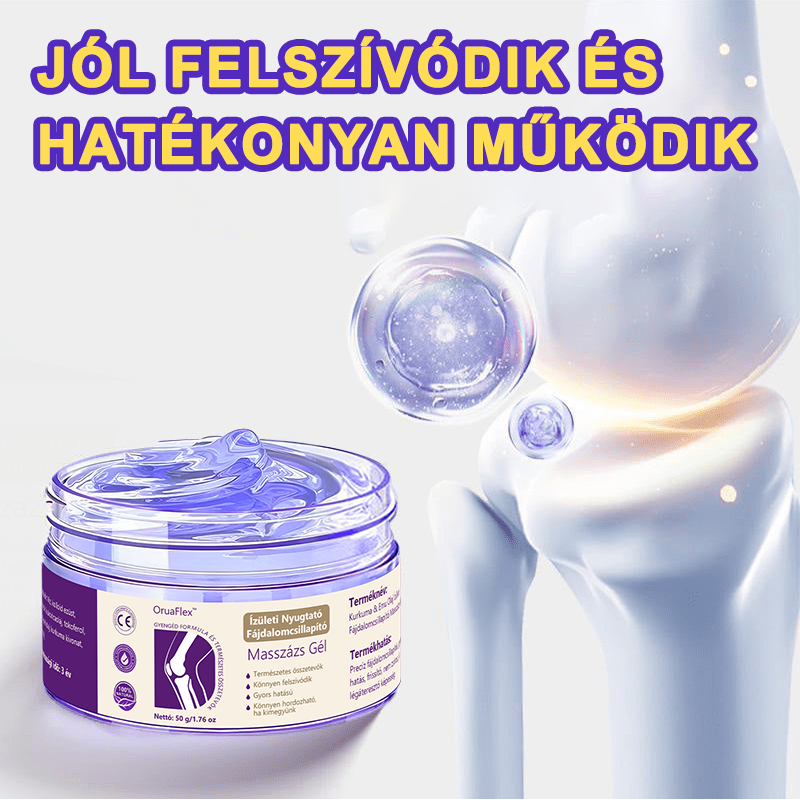 💜OruaFlex™ Kurkuma & Emu Olaj Ízületi Fájdalomcsillapító Masszázs Gél👨‍⚕️Az Ortopédiai Társaság (MOT) által jóváhagyva