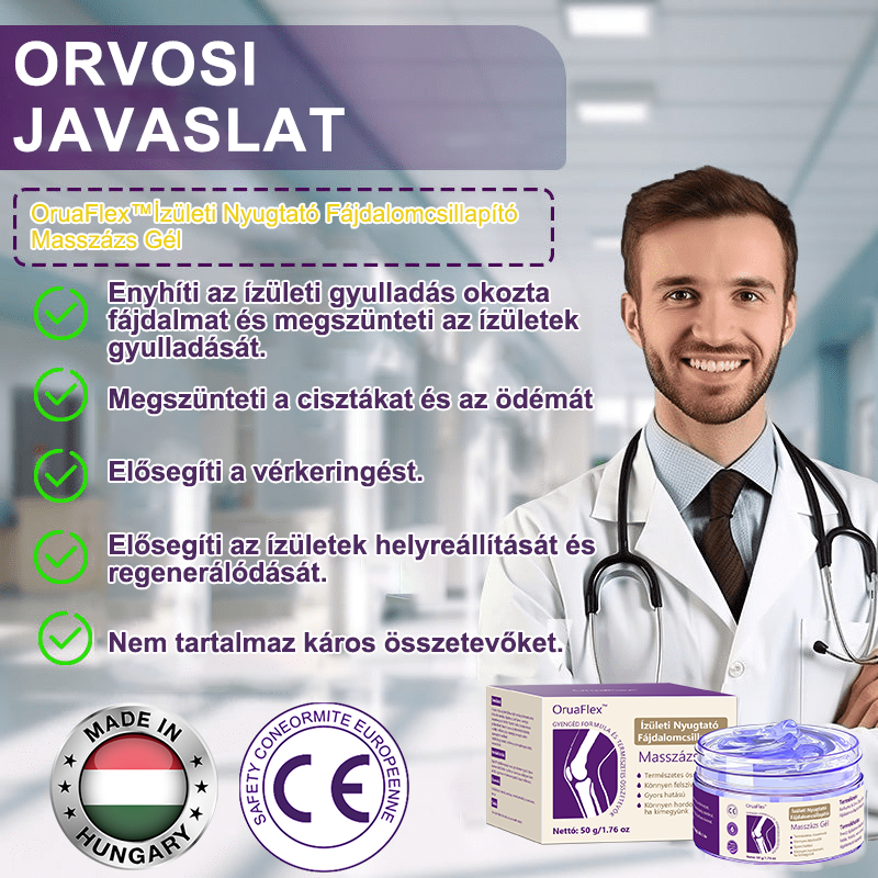 💜OruaFlex™ Kurkuma & Emu Olaj Ízületi Fájdalomcsillapító Masszázs Gél👨‍⚕️Az Ortopédiai Társaság (MOT) által jóváhagyva