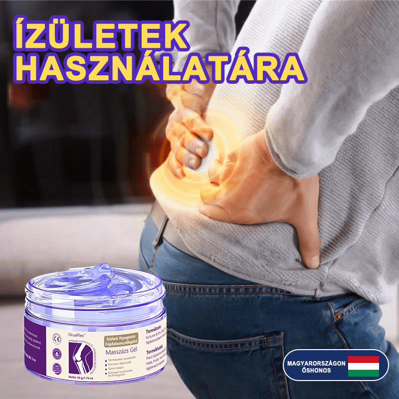 💜OruaFlex™ Kurkuma & Emu Olaj Ízületi Fájdalomcsillapító Masszázs Gél👨‍⚕️Az Ortopédiai Társaság (MOT) által jóváhagyva