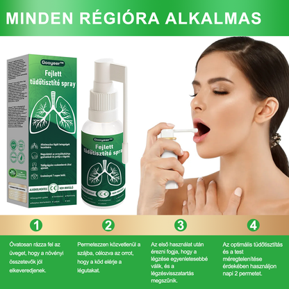 💚Gooyeer™ Fejlett Tüdőtisztító Spray - Tüdőspecialisták ajánlásával -CE tanúsítvánnyal rendelkezik