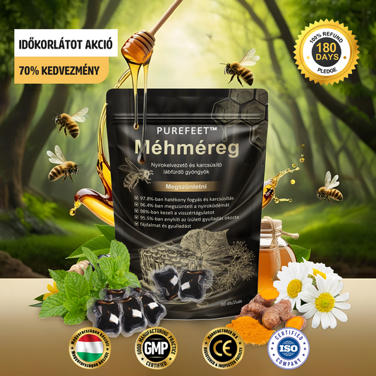 🏵️Purefeet™ Méhméreg Nyirokelvezető és karcsúsító lábfürdő gyöngyök -CE tanúsítvánnyal