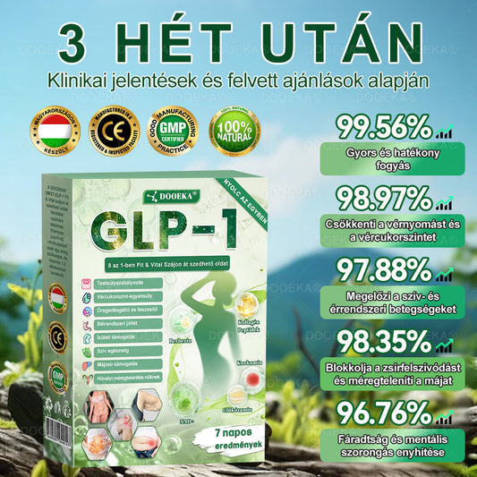 🛍️DOOEKA® GLP-1 8 az 1-ben Fit & Vital Szájon át szedhető oldat – ⏰Napi egyszer, 7 nap alatt látható változás / Elhízás, szív- és érrendszeri egészség, cukorbetegség, alvási apnoe, bélrendszer egészsége, ízületi problémák és még sok más esetén