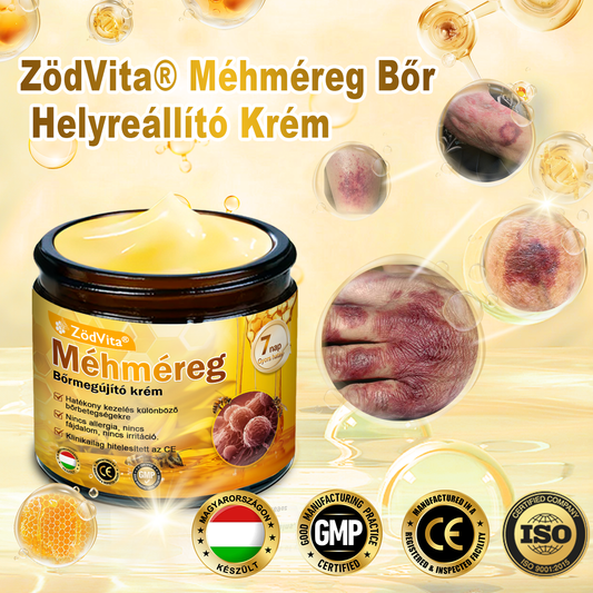 💛 ZödVita® Méhméreg Bőr Helyreállító Krém 🔥 Magyar fejlesztés, magyarországi gyártás és szállítás