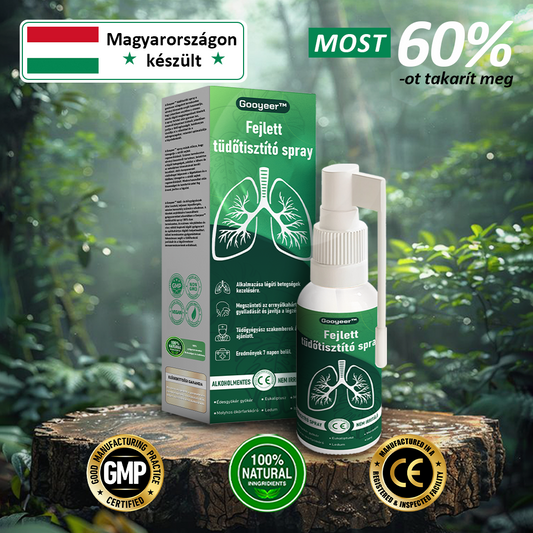 🍀𝐆𝐨𝐨𝐲𝐞𝐞𝐫™ Fejlett Tüdőtisztító Spray -Támogatja a tüdő, a hörgők és az orrmelléküregek egészségét, elősegíti a légzőrendszer egészségét és a könnyebb légzést