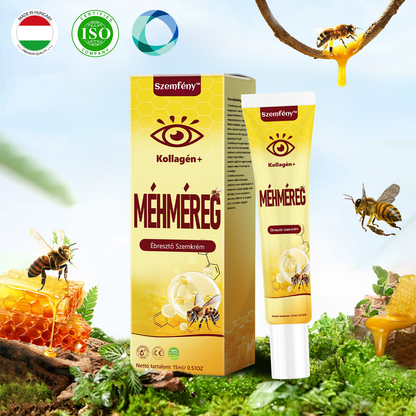 💛SzemFény™ Kollagén+ Méhméreg Ébresztő Szemkrém - Bőrgyógyász Által Ajánlott - CE minősítést szerzett