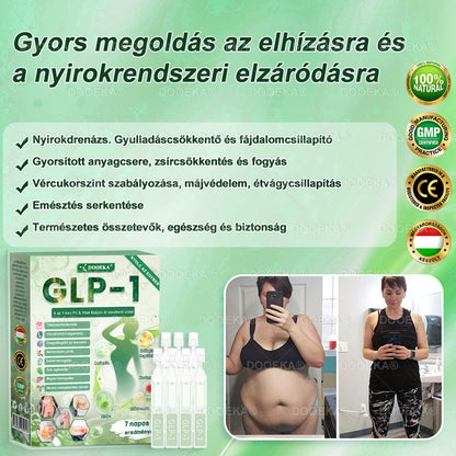 🍀DOOEKA® GLP-1 8 az 1-ben Fit & Vital Szájon át szedhető oldat – ⏰Napi egyszer, 7 nap alatt látható változás / Elhízás, szív- és érrendszeri egészség, cukorbetegség, alvási apnoe, bélrendszer egészsége, ízületi problémák és még sok más esetén