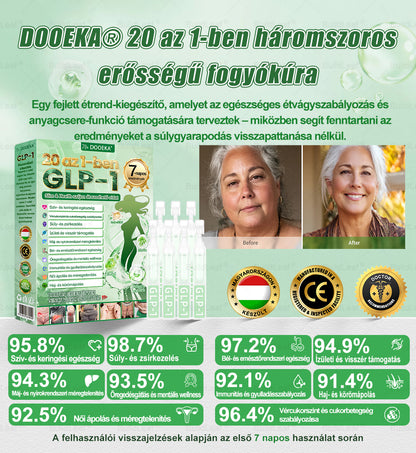 🍐DOOEKA® GLP-1 20-az-1 Slim & Health Orális Oldat – Egyszerű napi használat, látványos eredmény 7 nap alatt, 100 milliárd aktív probiotikummal ✅ testsúlykezelés, szív-, cukorbetegség-, bél- és női egészség, feszes bőr, energia.